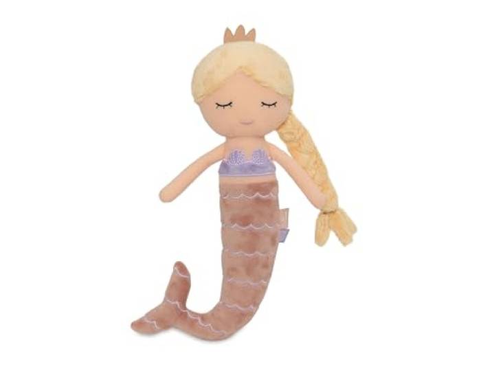 Jollein Stoffen pop knuffelpop - Mermaid Ella - 100% polyester - 32x10x6cm - knuffeldier - zeemeerminnen