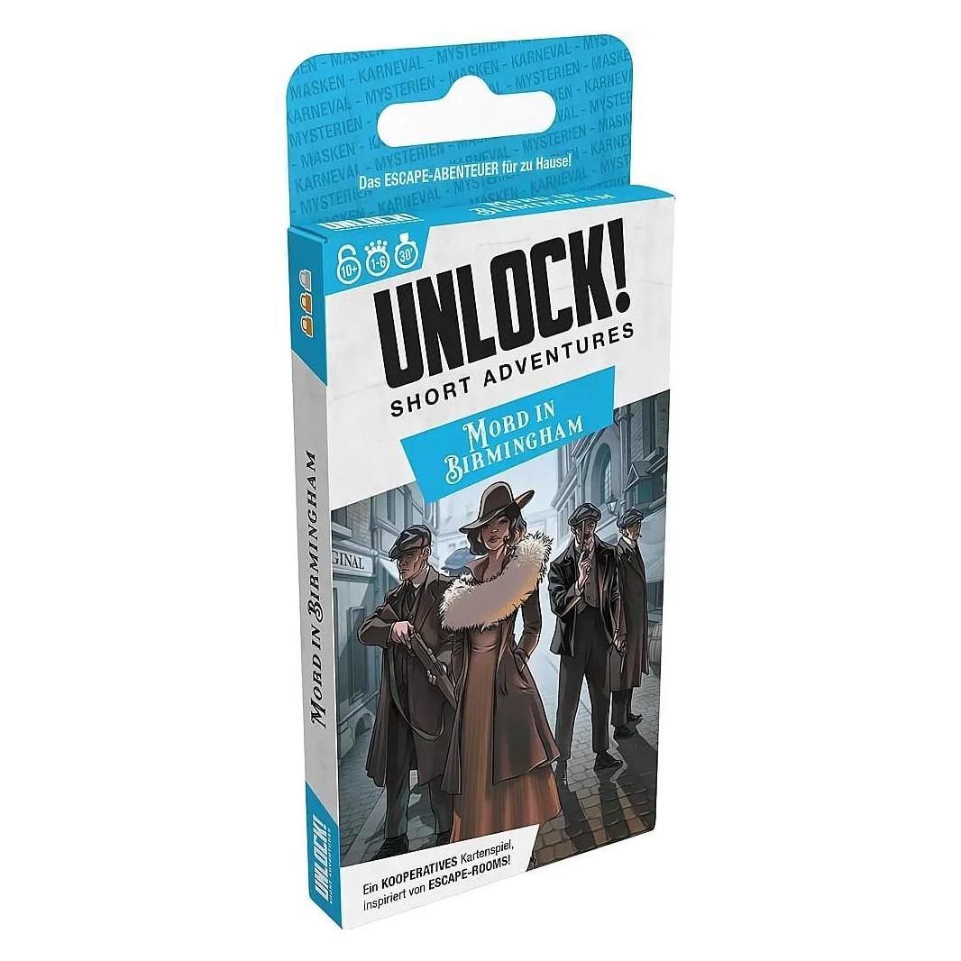 Asmodée Unlock! Short Adventures Mord in Birmingham (Deutsch, 1 - 6 Spieler) (SCOD0128)