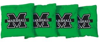 Skip's Garage Marshall Thundering Herd Green Cornhole Bags