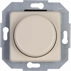Kopp 847501081 EUROPA - Kombigerät - Druck-Wechselschalter, Dimmer, für LED, Glühlampen, Halogenlampen, Farbe: cremeweiß