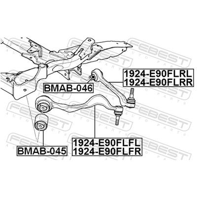 FEBEST Lenker, Radaufhängung 1924-E90FLRL Vorderachse links für BMW