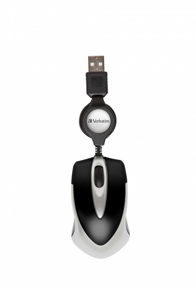 Verbatim Go Mini Optical Travel kabelgebundene Maus - Schwarz 49020