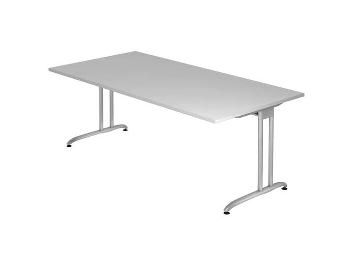 BELA 2E S Schreibtisch 200 x 100 Grau