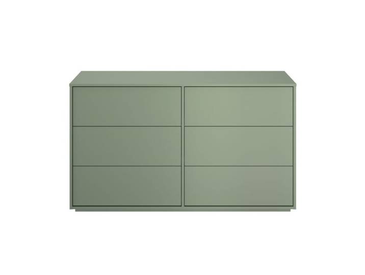 Commode 6 tiroirs Vert Sauge