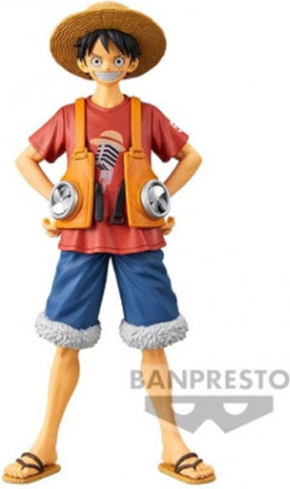Banpresto One Piece DXF The Grandline Series Monkey D. Luffy PVC-beeldje, Volume 1, 18 cm