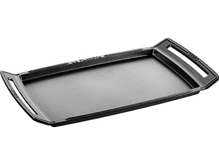STAUB La Plancha Grillplatte Servierplatte Bratenplatte Gußeisen schwarz