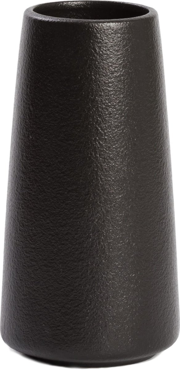 Keramische Vaas in Minimalistische Boho Stijl - Zwart - Groot