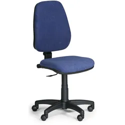 Bürostuhl COMFORT PK, ohne Armlehnen, blau