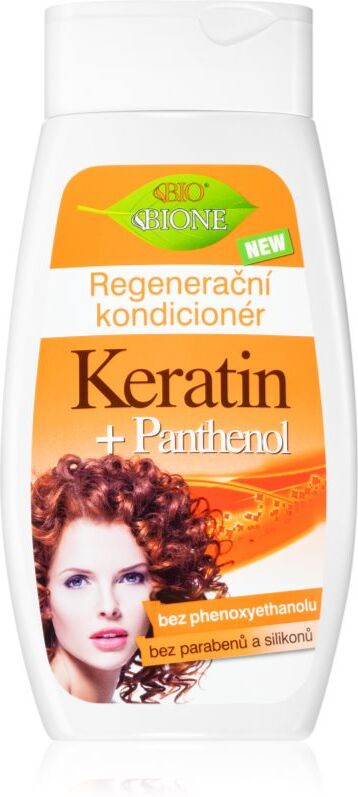 Bione Cosmetics Keratin + Panthenol après-shampoing régénérant pour cheveux 260 ml