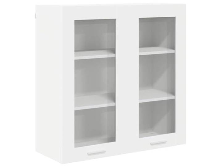 fsahslih Hängeschrank Küchenschrank Weiß 80x31x80 cm Holzwerkstoff Moderner Wandküchenschrank in Weiß bietet viel Stauraum für Geschirr und Küchenutensilien im Essbereich oder Flur.