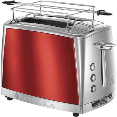 Russell Hobbs 23220-56 Toaster Luna Solar Red Brötchenaufsatz 6 Stufen 1550 Watt