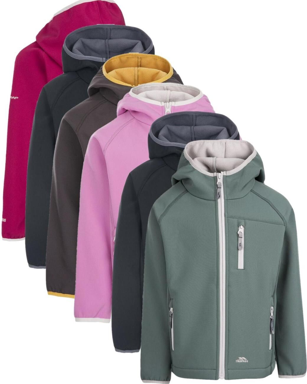 Trespass Kian - Kids Softshell Jkt  Berry 5/6
