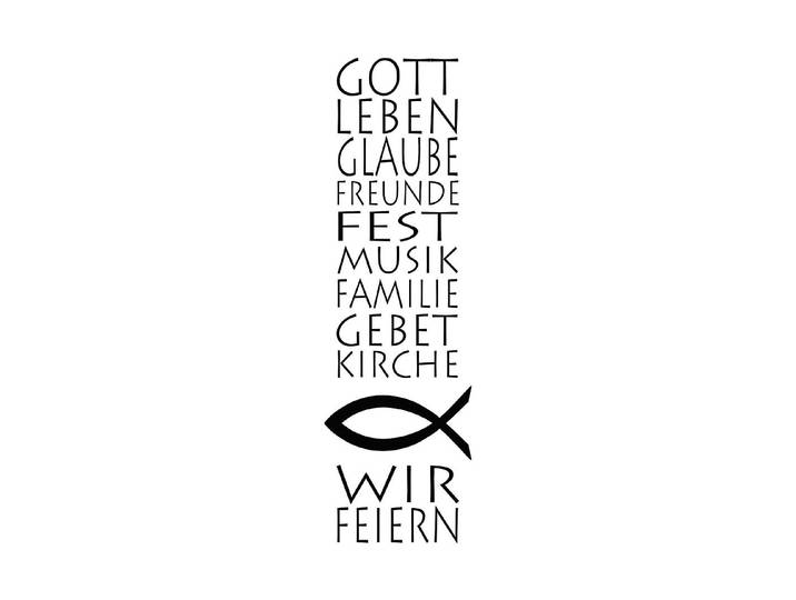 Rayher Holz-Stempel Christliche Einladung 4 × 12 cm