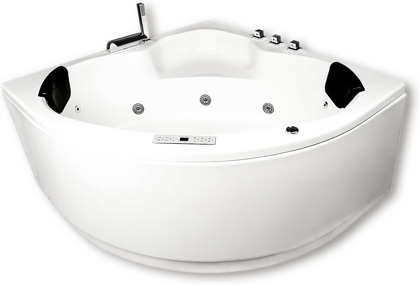 Caribia Rio Frontschürze 150 x 150 cm, Whirlpools, 80861, euroweiß - L: 150 B: 2,5 H: 58 cm - euroweiß