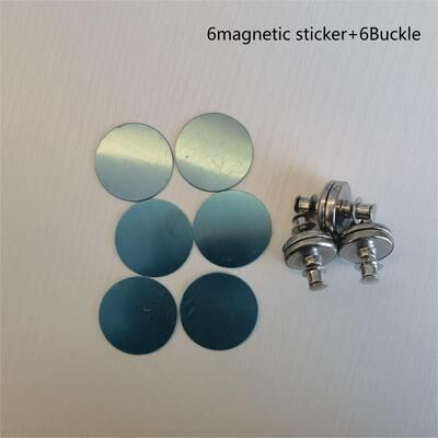Combo Retail Shop Modern Metal Magnetic Hook, Easy To Install Wall Mounted Magnetic Buckle For Curtains 3 Pairs 25mm