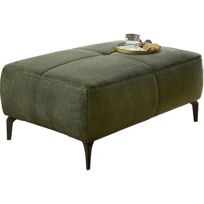 Hocker JOCKENHÖFER GRUPPE "Salo, B: 114 cm", grün (dunkelgrün), B:114cm H:46cm T:81cm, Hocker, Hocker, im Retrolook mit Wellenunterfederung und frei im Raum stellbar