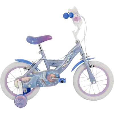 Kinderfahrrad HUFFY "14-Zoll Disney Frozen Fahrrad" Gr. 24, weiß, neutral, Fahrräder, Kinder, 24cm, 14 Zoll (35,56cm) hinten: 14 Zoll (35,56cm)