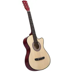vidaXL Jasenon (Akustik Gitarre, Lindenholz), Gitarre, Braun