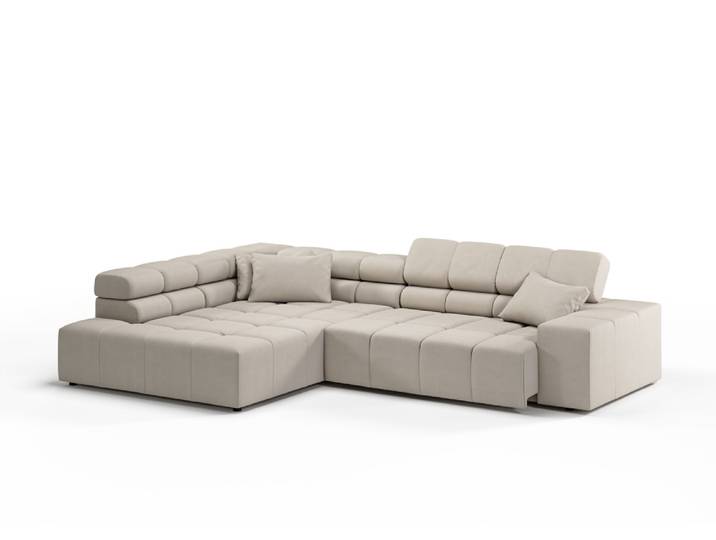 Candy Oregon Easy Care Ecksofa motorische Sitztiefenverstellung