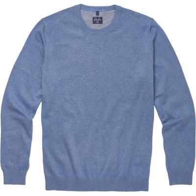 Strickpullover MARVELIS, Herren, Gr. XXL, ozon, Jersey, Obermaterial: 100% Baumwolle, regular fit, Rundhals, Rippbündchen, Pullover Strickpullover, Rundhals, Baumwolle, regular fit