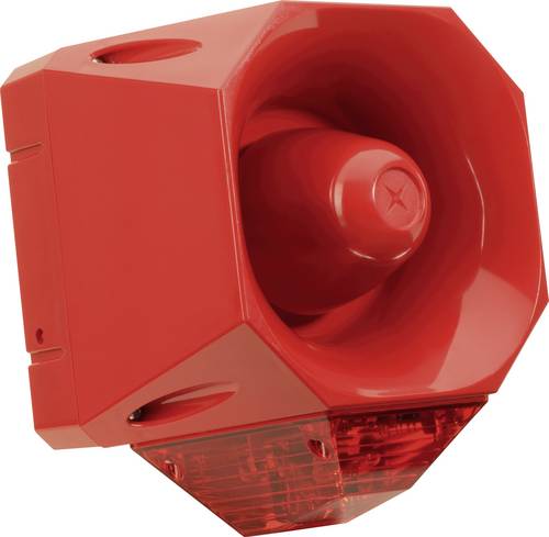ComPro Kombi-Signalgeber Asserta AV Rot Blitzlicht, Dauerton 24 V/DC 120 dB