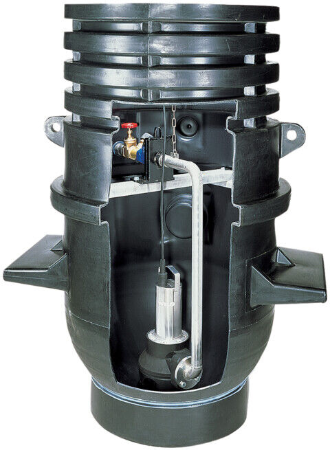 Wilo Station de pompage de puits DrainLift WS 1100 D/TP 50, FIT/PRO V05, avec réservoir (2506441)