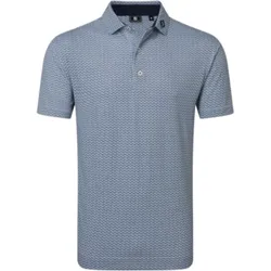 FootJoy Scallop Geo Pique - Poloshirt für Herren  - Navy (39241) Herren Gr. 2XL