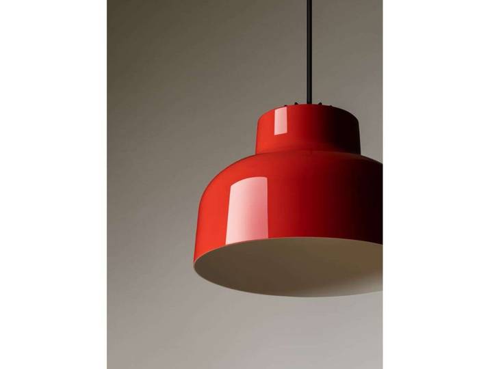 M64 Pendelleuchte Dim. Pure Red - Santa & Cole - Wohnzimmer - Aluminium