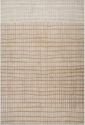 Abani Rugs EVE160A Evelyn Modern Grid Fade Beige Camel Brown Area Rug