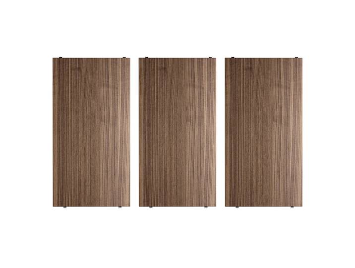 String - Regalboden 58 x 30 cm (3er-Pack), Walnuss