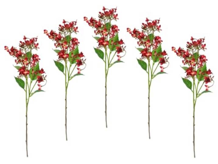 Künstlicher Blütenzweig Zweig Deko Floristik Blüten Kunstpflanze Dekopflanze Pflanze Kunstblume Deko Blumen Frühjahrsdeko Frühlingsdeko Osterdeko Dekozweig AST Einzelblume Kunstzweig Hochzeit