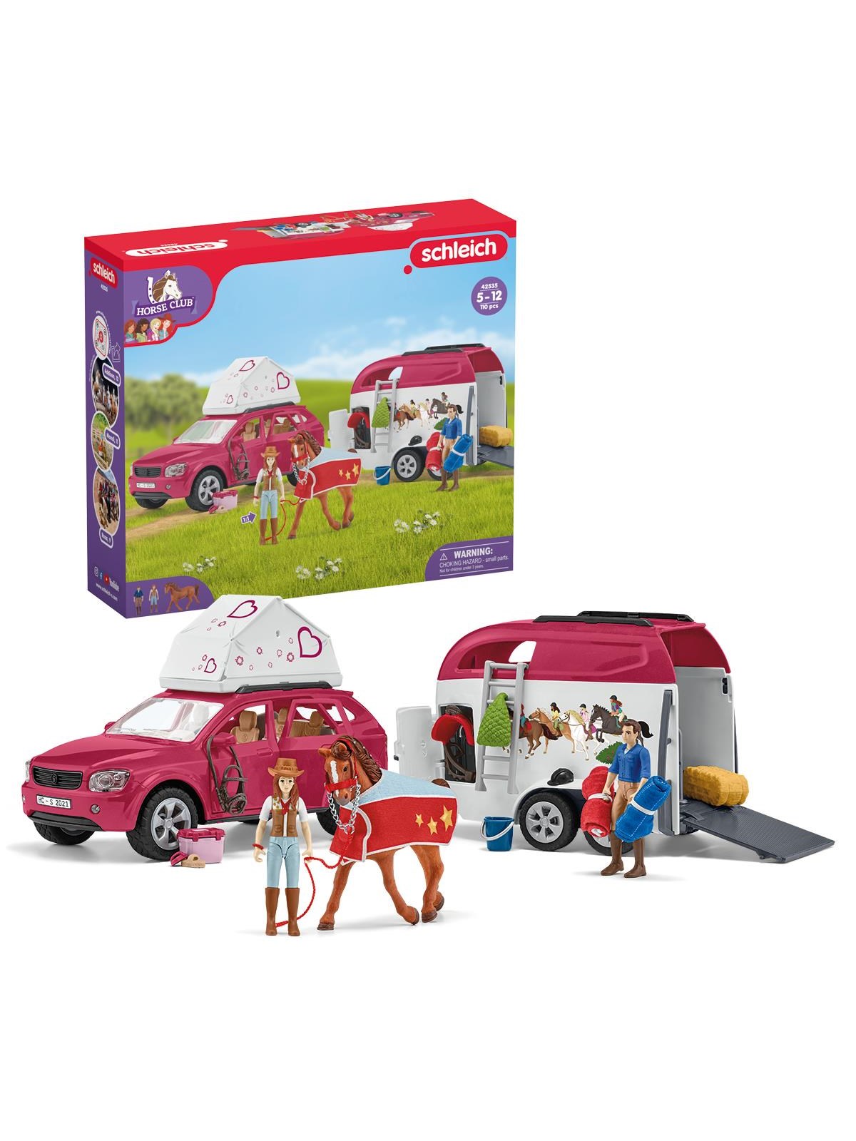Schleich Pferdeabenteuer mit Auto und Anhänger
