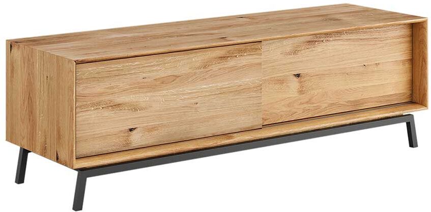 Pharao24.de Unterschrank Fernseher im Industry und Loft Stil Schiebetüren