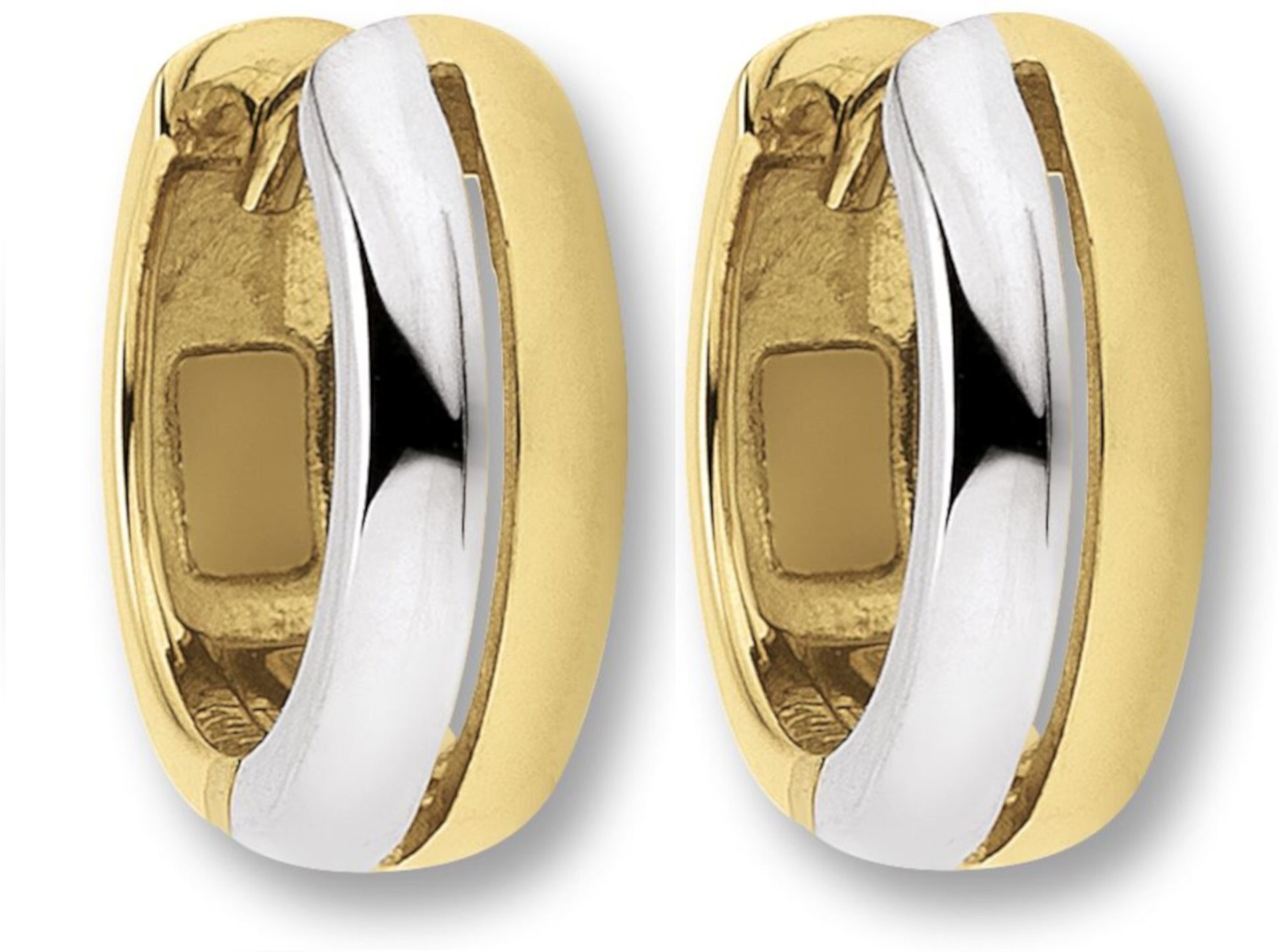 Paar Creolen ONE ELEMENT "Ohrringe Creolen aus 333 Gelbgold", gold, Ohrringe, Damen, Damen, Gelbgold 333 Gold, Gelbgold 333, Gold, Harmonisch gestaltet – ruhiges Design mit feinem Ausdruck