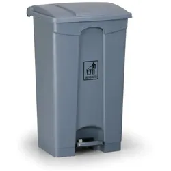 Mehrzweck-Treteimer für mülltrennung, 87 l, 830 x 500 x 410 mm, grau