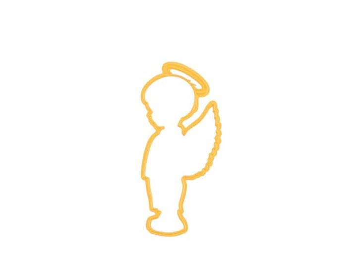 Nellie's Choice SD073 Stanssjabloon Engel Jongen-8,6 x 4 cm-Stuks-Ponsvorm-Kaarten Ambachten Scrapbooking, Kerstmis en DIY Scrapbook Accessoires, Geel