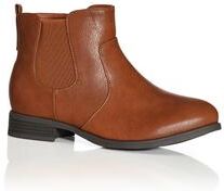 Wide Width Women's Brigitte Ankle Boot by Cloudwalkers in Brown (Size 7 W)