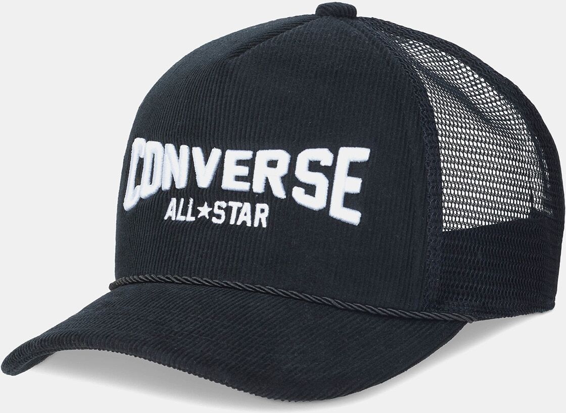 Converse Gorra unisex Corduroy Trucker Hat .  (Única) Negro