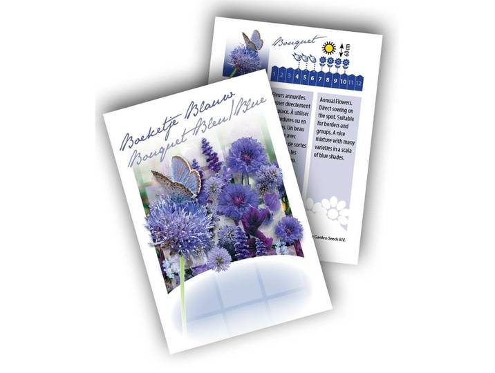 Cadeau premium Boeketje Blauw (100 zakjes)