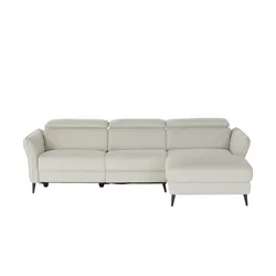 uno Ecksofa mit Relaxfunktion Hedy , beige , Maße (cm): B: 274 H: 78 T: 166.0