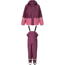 ZigZag Simba PU Regenjacke + Regenhose Set Kinder 4078 - dark purple 5 (110)