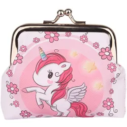 Kindergeldbörse Einhorn Blumen Metallverschluss 10x9cm