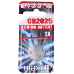 Maxell 11239200 Haushaltsbatterie Einwegbatterie CR2025 Lithium-Manganese Dioxide (LiMnO2)
