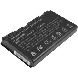 Avizar Akku Acer TravelMate 5310 (4400 mAh), Notebook Akku, Schwarz