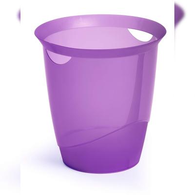 Durable Papierkorb 16l TREND tr.vi mit Tragegriffen