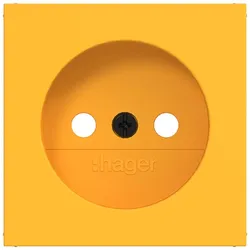 Hager WAS7300C16 Zentralstück für Steckdose ohne Schutzkontakt, A.x/C.x, saffron, matt