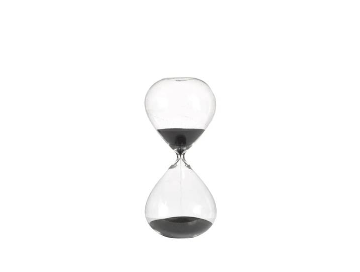 POLSPOTTEN Sablier Ball M 30 cm Noir