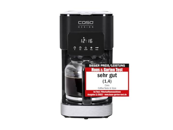Caso Coffee Taste and Style, Kaffeemaschine mit Permanentfilter, 92-96 °C