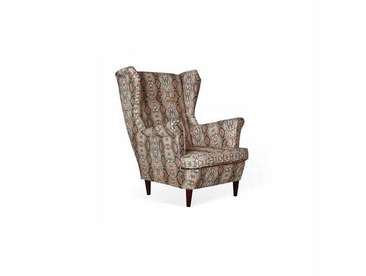 Family Meble Sessel Family Meble ARI Ohrensessel ANACONDA in Schlangenhaut-Optik 84x92x104