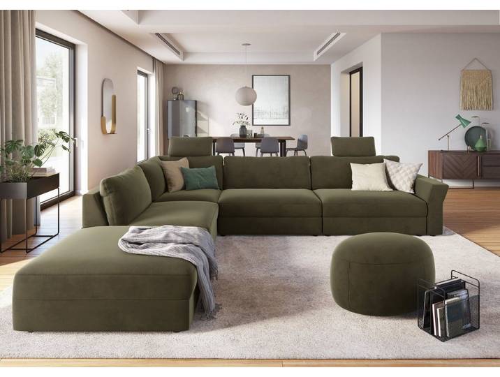 sit&more Ecksofa Cadabra L-Form, Breite 356 cm, mit Sitztiefenverstellung